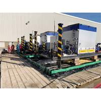 Ultimate Copolymer 2000 Ultra-Containment Berm&reg;, 179 US gal. Capacity, 4' W x 6' L x 12" H, Hinge Bracket Les Fournitures Industrielles Méga