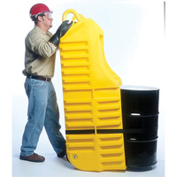 Chariot pour baril, 26,5'' lo x 26,5'' la x 5'' h, Cap. de d&eacute;versement 800 gal. US Les Fournitures Industrielles Méga