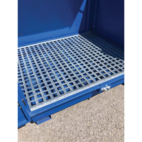 Palette de d&eacute;versement en acier avec couvercle rigide S-4 Ultra, 61" lo x 54,4" la x 52" h, Capacit&eacute; de charge 4700 lb Les Fournitures Industrielles Méga