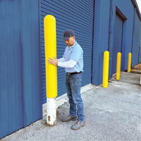 Ultra-Post Protector, 4" dia. x 52" l, Jaune Les Fournitures Industrielles Méga
