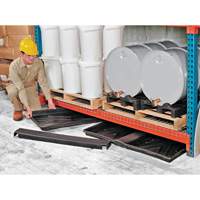 Ultra-Rack Containment Tray – plateau triple, 72" lo x 44" la x 2,8" h, Cap. de d&eacute;versement 24 gal. US Les Fournitures Industrielles Méga