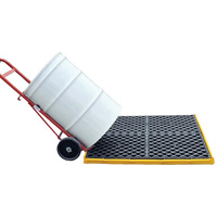 4-Drum Flexible Ultra-Spill Deck&reg;, 22 US gal. Spill Capacity, 48" x 48" x 2.5" Les Fournitures Industrielles Méga