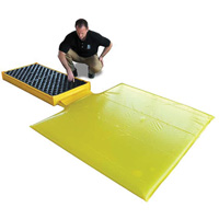 2-Drum Flexible Ultra-Spill Deck&reg; Bladder System, 88 US gal. Spill Capacity, 48" x 27" x 5" Les Fournitures Industrielles Méga