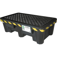 2-Drum Economy Ultra-Spill Pallet&reg;, 66 US gal. Spill Capacity, 53" x 29" x 16.5" Les Fournitures Industrielles Méga