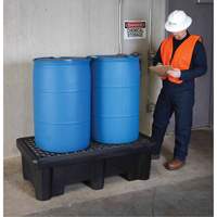 2-Drum Economy Ultra-Spill Pallet&reg;, 66 US gal. Spill Capacity, 53" x 29" x 16.5" Les Fournitures Industrielles Méga