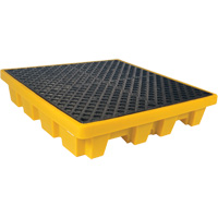Ultra-Spill Pallet emboitable, 4 barils, Capacit&eacute; de d&eacute;versement 66 gal. US, 51" x 51" x 10" Les Fournitures Industrielles Méga