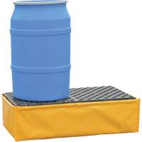 Ultra-Spill Pallet flexible, 2 barils, Capacit&eacute; de d&eacute;versement 66 gal. US, 48" x 24" x 14" Les Fournitures Industrielles Méga