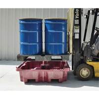 Ultra-Spill King palette de d&eacute;versement &agrave; pont plat, 4 barils, Capacit&eacute; de d&eacute;versement 85 gal. US, 51" x 51" x 17,5" Les Fournitures Industrielles Méga