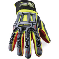 Rig Lizard&reg; 2028X Cut-Resistant Gloves, 6/X-Small, Synthetic/HPPE Palm, Elastic/Hook & Loop Cuff Les Fournitures Industrielles Méga