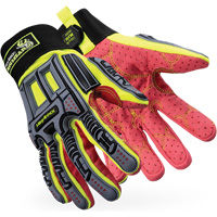 Rig Lizard&reg; 2028X Cut-Resistant Gloves, 6/X-Small, Synthetic/HPPE Palm, Elastic/Hook & Loop Cuff Les Fournitures Industrielles Méga