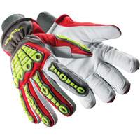 Gants r&eacute;sistants aux chocs Chrome SLT Winter 4073, 6/T-petit, Paume en Ch&egrave;vre, Poignet Poignet en tricot Les Fournitures Industrielles Méga