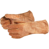 Endura&reg; 505BS Deluxe Brown Welding Gloves, Split Cowhide, Size Large Les Fournitures Industrielles Méga