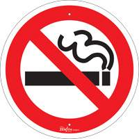 No Smoking CSA Standard Safety Sign, 12" x 12", Aluminum, Pictogram Les Fournitures Industrielles Méga
