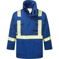 Parka isol&eacute;, antistatique et ignifuge  6,5 oz Westex DH, Petit, Bleu royal Les Fournitures Industrielles Méga
