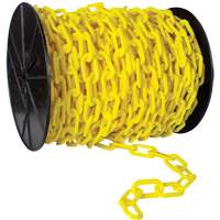 Heavy-Duty Plastic Safety Chain, Green, 2" Link, 120' Length Les Fournitures Industrielles Méga