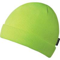 5567A Tuque, Doublure en Acrylique, Taille unique, Jaune lime haute visibilit&eacute; Les Fournitures Industrielles Méga