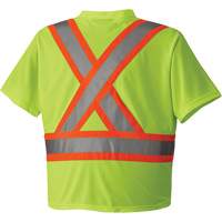 6989 Traffic Micro Mesh T-Shirt, X-Small, High Visibility Lime-Yellow Les Fournitures Industrielles Méga