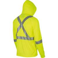 6965 Bird's-Eye Safety Hoodie, Small, High Visibility Lime-Yellow Les Fournitures Industrielles Méga