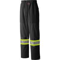 6003BKP Pantalon de s&eacute;curit&eacute; routi&egrave;re, Polyester, Petit, Noir Les Fournitures Industrielles Méga