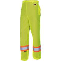 5670 Pantalon de s&eacute;curit&eacute; routi&egrave;re, Polyester, 2T-petit/T-petit, Jaune lime haute visibilit&eacute; Les Fournitures Industrielles Méga