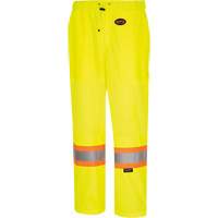 5999PW Pantalon de s&eacute;curit&eacute; routi&egrave;re pour femmes, Polyester, T-petit, Jaune lime haute visibilit&eacute; Les Fournitures Industrielles Méga