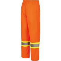 5627W Pantalon &agrave; bavette imperm&eacute;able pour femmes, Polyester/Polyur&eacute;thane, T-petit, Orange haute visibilit&eacute; Les Fournitures Industrielles Méga