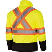 5771 Manteau de s&eacute;curit&eacute; imperm&eacute;able r&eacute;versible, Polyester/Polyur&eacute;thane, Jaune lime haute visibilit&eacute;, Petit Les Fournitures Industrielles Méga
