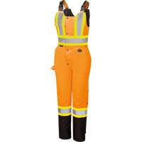 5040BBW Combinaison de s&eacute;curit&eacute; imperm&eacute;able haute visibilit&eacute; pour femmes, Polyester, T-petit, Noir/Orange haute visibilit&eacute; Les Fournitures Industrielles Méga