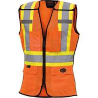 486 Veste de s&eacute;curit&eacute; d&eacute;tachable haute visibilit&eacute;, Orange haute visibilit&eacute;, T-petit, Polyester Les Fournitures Industrielles Méga