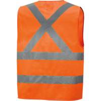 6885 High-Visibility Tricot Safety Vest, High Visibility Orange, Small, Polyester Les Fournitures Industrielles Méga