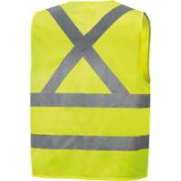 6886 High-Visibility Tricot Safety Vest, High Visibility Lime-Yellow, Small, Polyester Les Fournitures Industrielles Méga