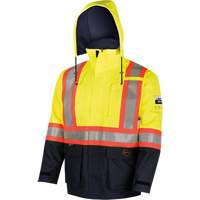 4485 Defender&reg; FR/Arc/Antistatic Trilaminate Safety Jacket, Small, Black/High Visibility Yellow, 11 cal/cm² Les Fournitures Industrielles Méga