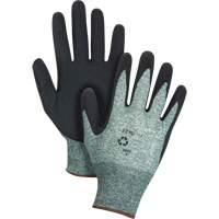 Gants &eacute;cologiques enduits &agrave; prise cr&ecirc;p&eacute;e, 9, R&ecirc;vetement Mousse de latex, Calibre 15, Enveloppe en Nylon/rPET Les Fournitures Industrielles Méga