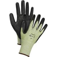 Gants &eacute;lastiques &eacute;cologiques sans coutures r&eacute;sistants &agrave; la coupe, Taille 7, Calibre 13, Rev&ecirc;tement Polyur&eacute;thane, Enveloppe en PEHP/rPET, ASTM ANSI niveau A4 Les Fournitures Industrielles Méga