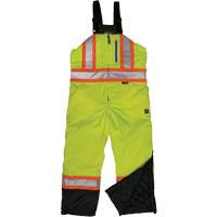 Salopette de s&eacute;curit&eacute; isolante en tissu ind&eacute;chirable, Polyester, T-petit, Jaune lime haute visibilit&eacute; Les Fournitures Industrielles Méga