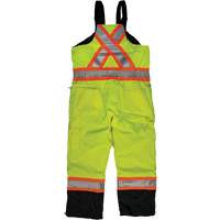 Salopette de s&eacute;curit&eacute; isolante en tissu ind&eacute;chirable, Polyester, T-petit, Jaune lime haute visibilit&eacute; Les Fournitures Industrielles Méga