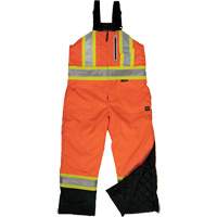 Salopette de s&eacute;curit&eacute; isolante en tissu ind&eacute;chirable, Polyester, T-petit, Orange haute visibilit&eacute; Les Fournitures Industrielles Méga