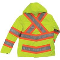 Manteau de s&eacute;curit&eacute; isolant et extensible pour femmes, Polyester, Jaune lime haute visibilit&eacute;, T-petit Les Fournitures Industrielles Méga