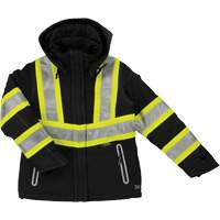Manteau de s&eacute;curit&eacute; isolant et extensible pour femmes, Polyester, Noir, T-petit Les Fournitures Industrielles Méga