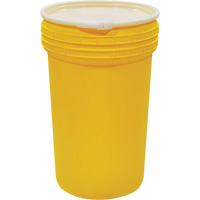 Plastic Lab Pack Nestable Drum with Lever-Lock, 55 US gal., Mobile Les Fournitures Industrielles Méga