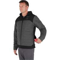 Veste chauffante M12 QuietShell avec pile, Hommes, Petit, Gris Les Fournitures Industrielles Méga