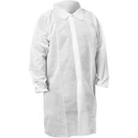KleenGuard KGA10 Lab Coat, Medium, White Les Fournitures Industrielles Méga