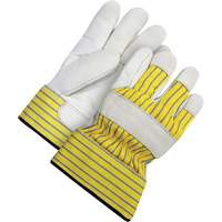 Lined Fitter's Gloves with Safety Cuff, 2X-Large, Grain Cowhide Palm, Acrylic-Pile Inner Lining Les Fournitures Industrielles Méga