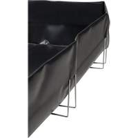 Berme &agrave; support en fil m&eacute;tallique, Capacit&eacute; 268 gal. US, 6' la x 8' lo x 12" h, Support en L Les Fournitures Industrielles Méga