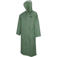 851 Hurricane Long Coat with Detachable Hood, Small, Green Les Fournitures Industrielles Méga