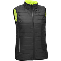 Bisley&reg; X-Back Women's Contoured Reversible Puffer Vest, High Visibility Lime-Yellow, Small, Polyester Les Fournitures Industrielles Méga