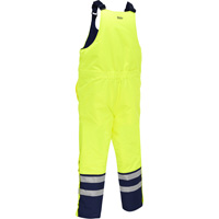Salopette pour le froid extr&ecirc;me Bisley, Polyester, Petit, Jaune lime haute visibilit&eacute; Les Fournitures Industrielles Méga