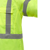 Bisley&reg; X-Back Long Sleeve Work Shirt with X-Airflow, Poly-Cotton, Small, High Visibility Lime-Yellow Les Fournitures Industrielles Méga