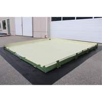 Easy-Riser Insta-Berm, 134 US gal. Capacity, 6' W x 6' L x 6" H, Hinge Bracket Les Fournitures Industrielles Méga