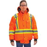 Waterproof 7-in-1 Winter Parka, High Visibility Orange, Medium Les Fournitures Industrielles Méga